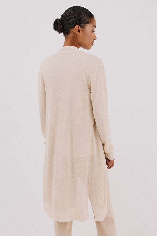 Cortefiel Su&eacute;ter de tejido fino Beige