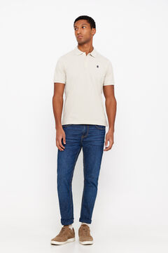 Cortefiel Polo básico Beige