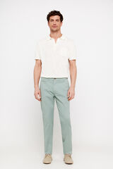 Cortefiel Pantalón chino slim fit Verde