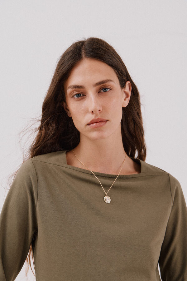 Cortefiel Playera básica barco Kaki