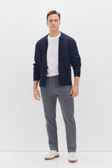 Cortefiel Pantalón chino regular fit Gris