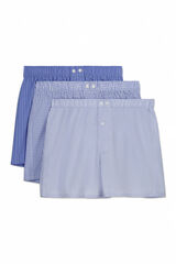 Cortefiel Pack 3 boxer tela Azul