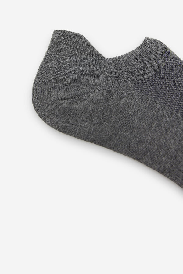Cortefiel Calcet&iacute;n COOLMAX&reg; tobillero Gris