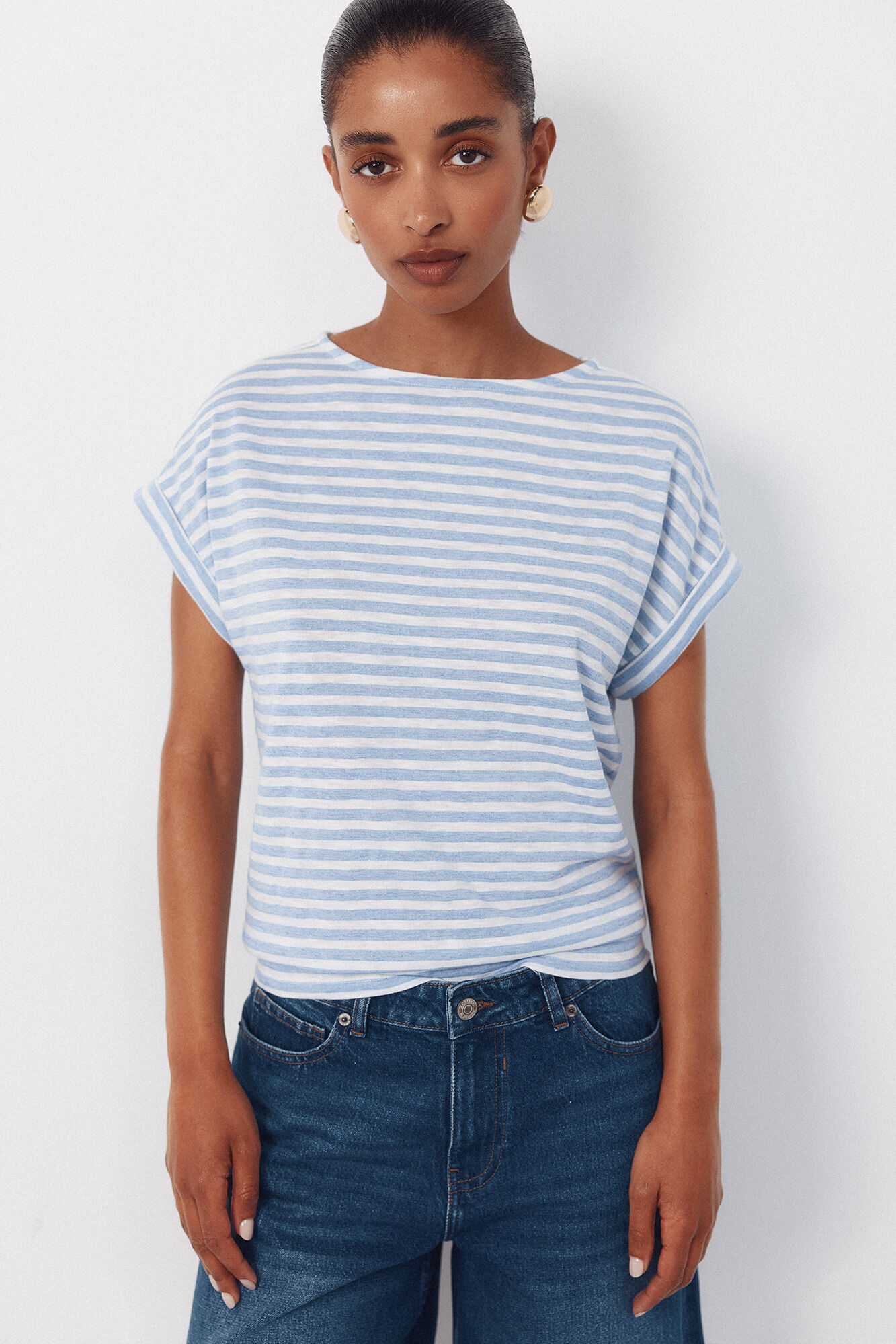 Cortefiel Playera de rayas