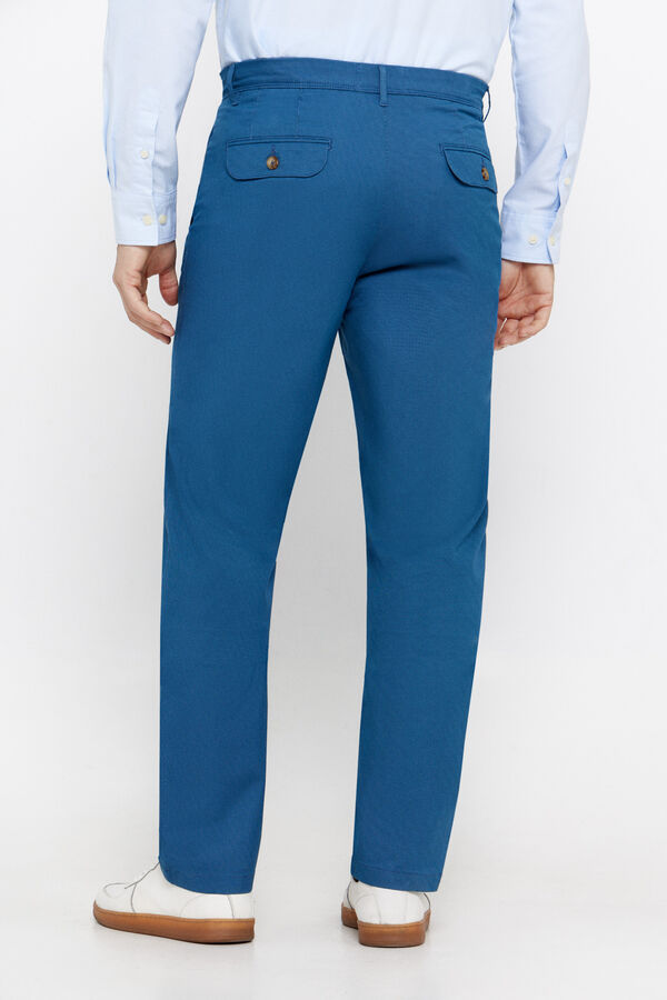 Cortefiel Pantalón chino estampado regular fit Azul