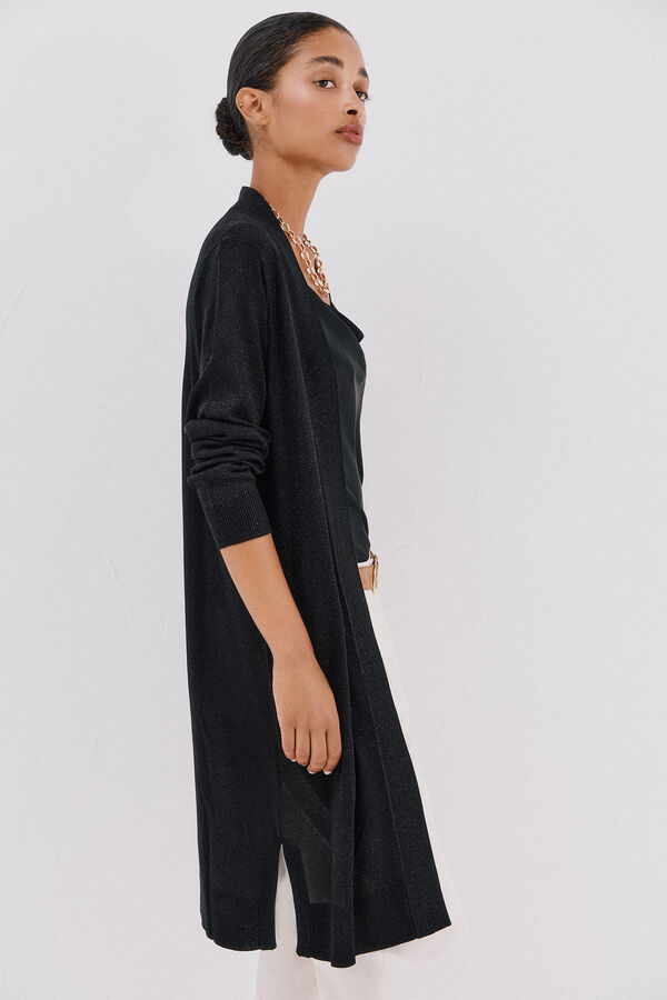 Cortefiel Su&eacute;ter de tejido fino Negro