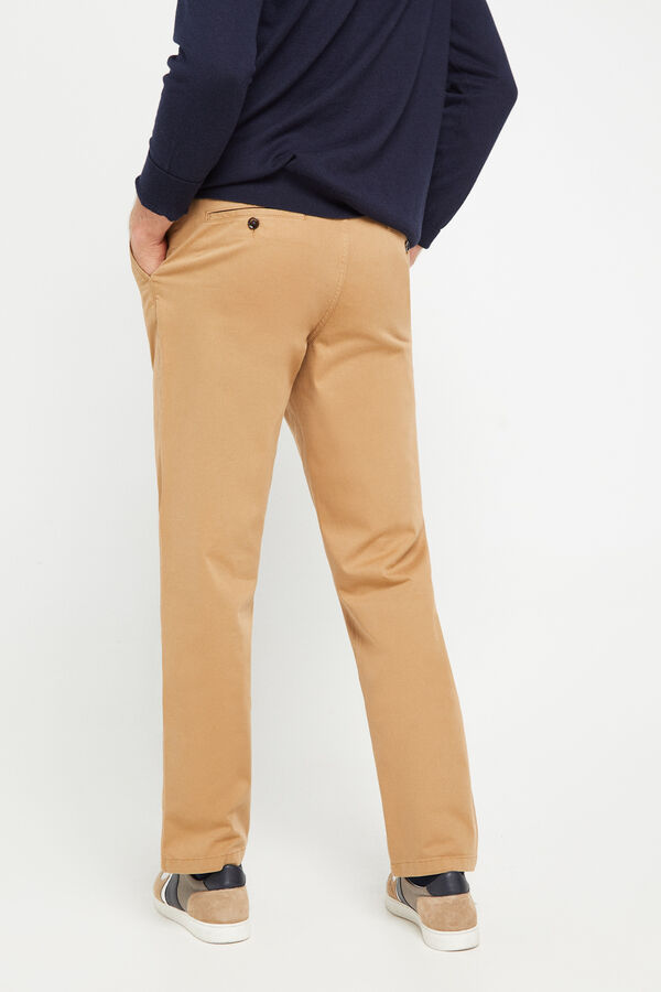 Cortefiel Pantalón chino slim fit Beige