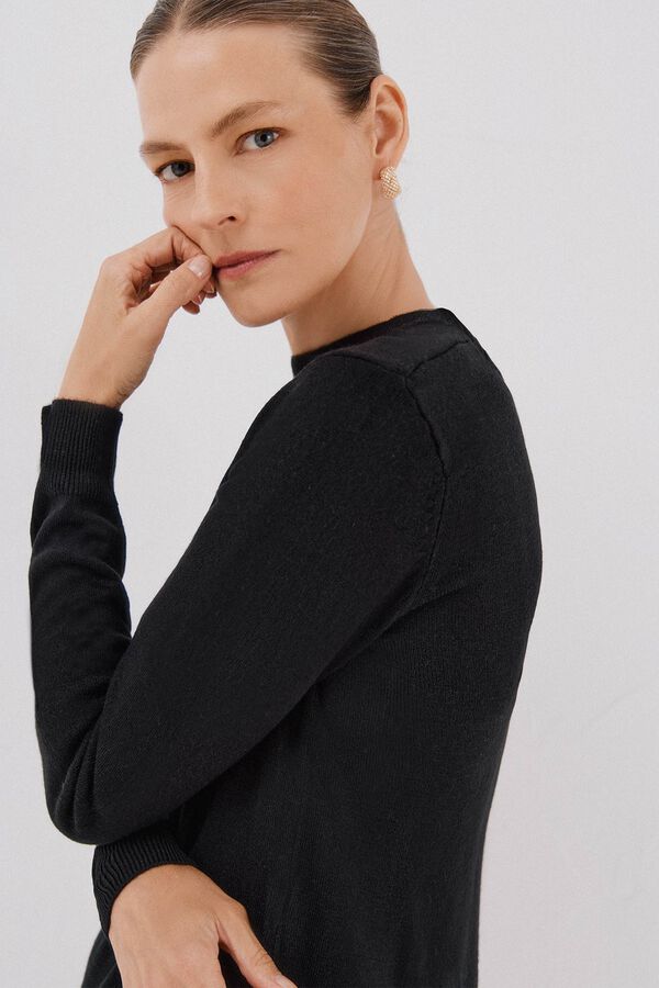 Cortefiel Suéter tacto suave Negro