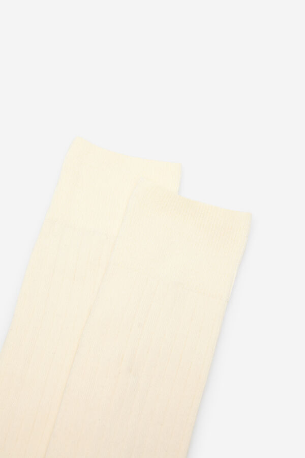 Cortefiel Calcet&iacute;n liso con coolmax Beige