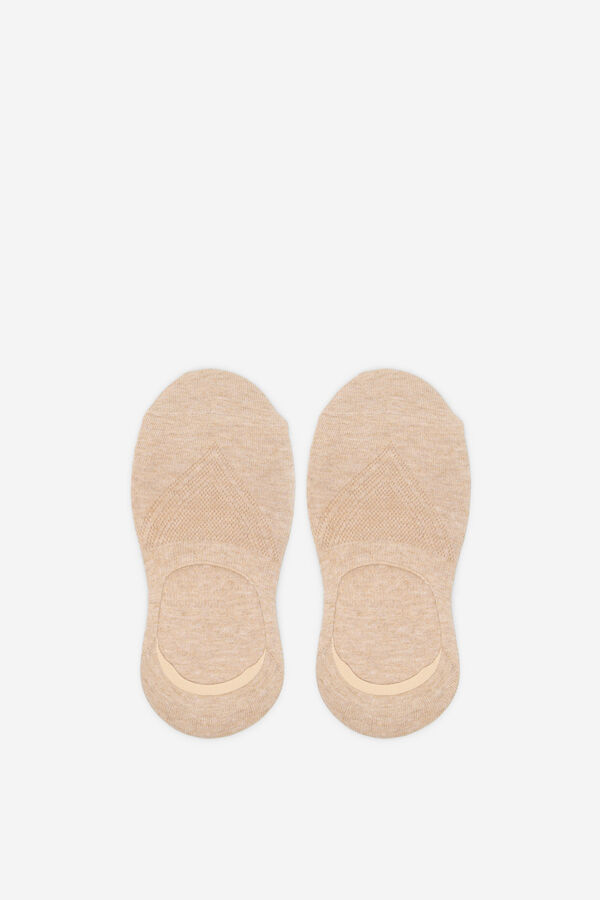 Cortefiel Calcet&iacute;n invisible coolmax Beige
