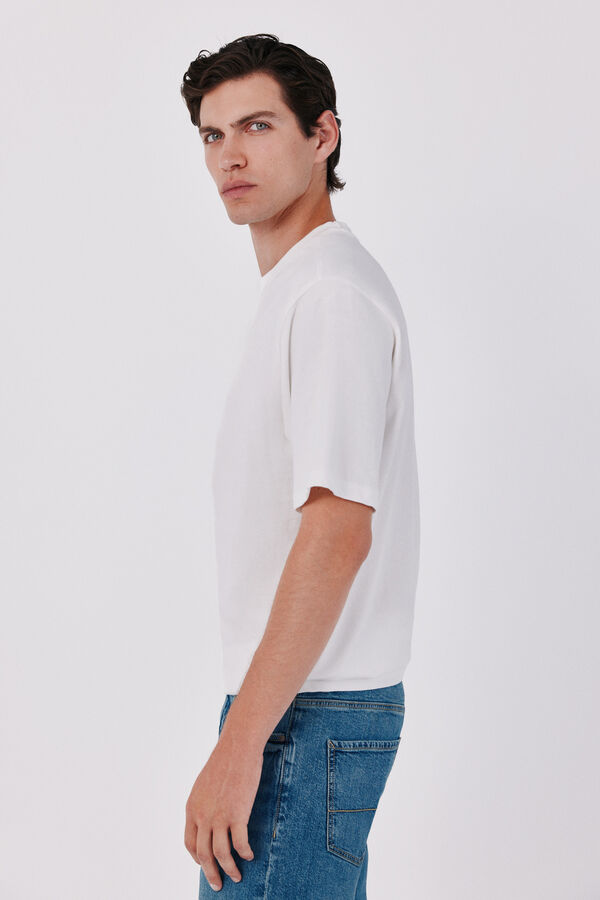 Cortefiel Camiseta b&aacute;sica Blanco