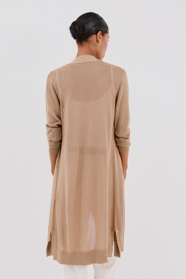 Cortefiel Su&eacute;ter de tejido fino Dorado