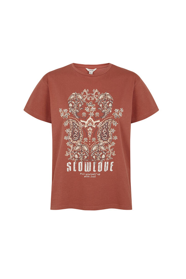 Slowlove Camiseta floral SlowLove Coral