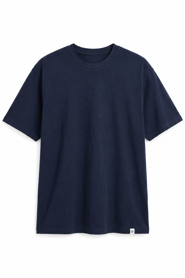 Cortefiel Camiseta b&aacute;sica Azul marino