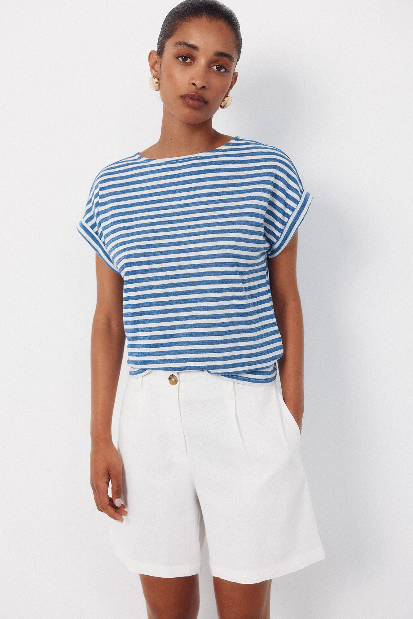 Cortefiel Playera de rayas