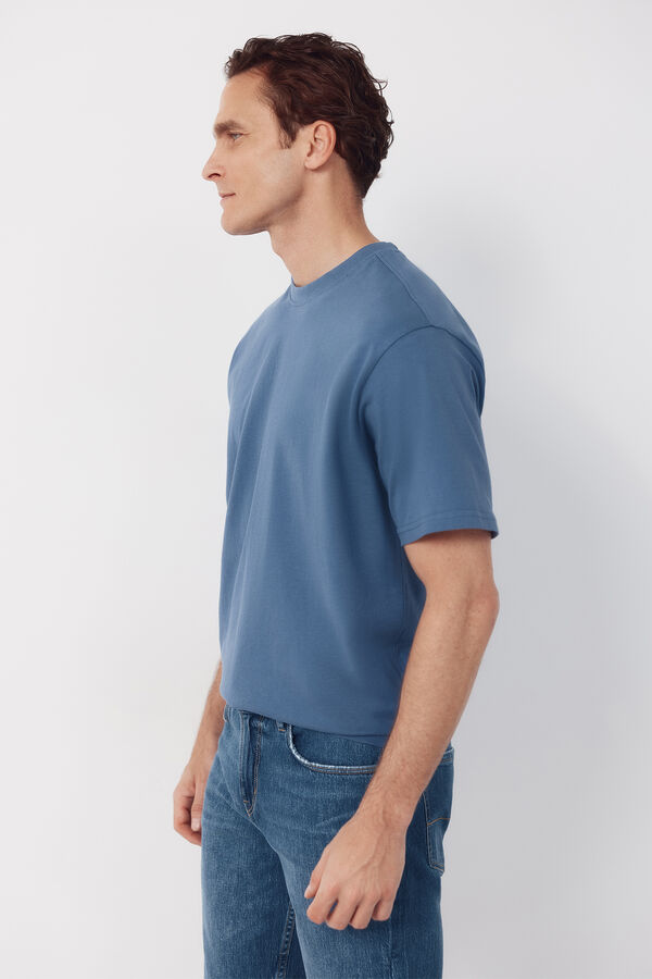 Cortefiel Camiseta b&aacute;sica Azul