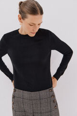 Cortefiel Suéter tacto suave Negro