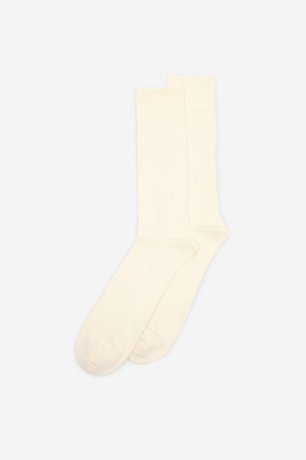 Cortefiel Calcet&iacute;n liso con coolmax Beige