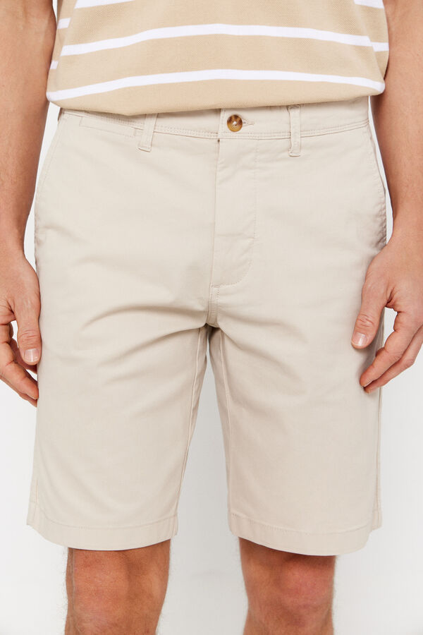 Cortefiel Bermuda chino Beige