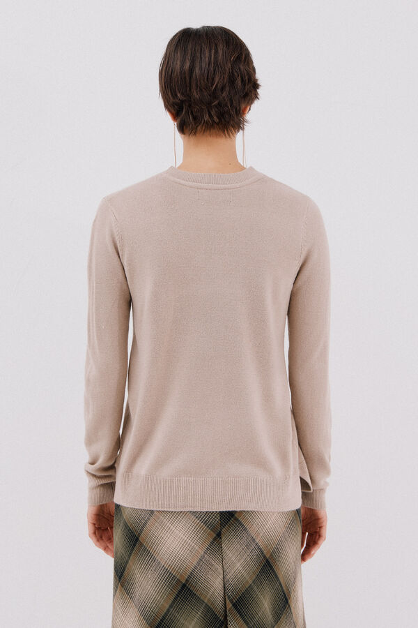 Cortefiel Suéter tacto suave Beige