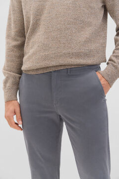Cortefiel Pantalón chino slim fit Gris