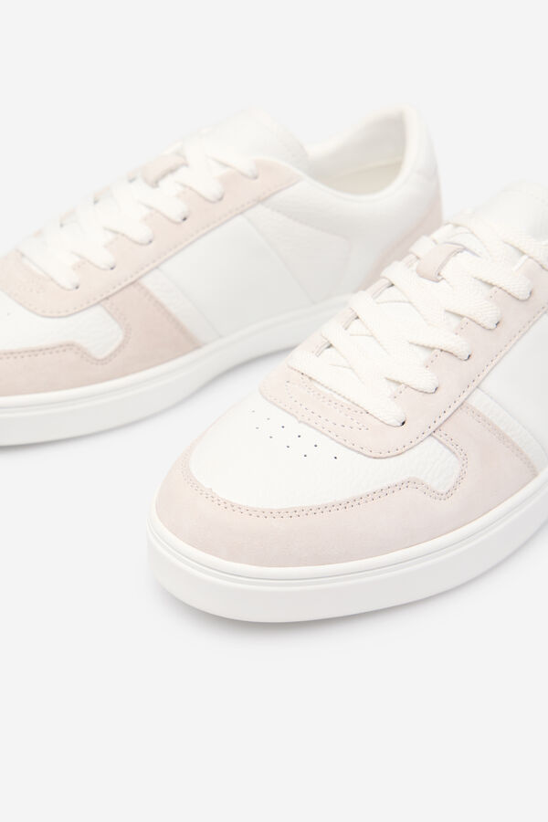 Cortefiel Tenis piel Blanco