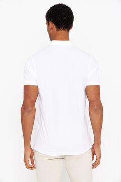 Cortefiel Polo básico Blanco
