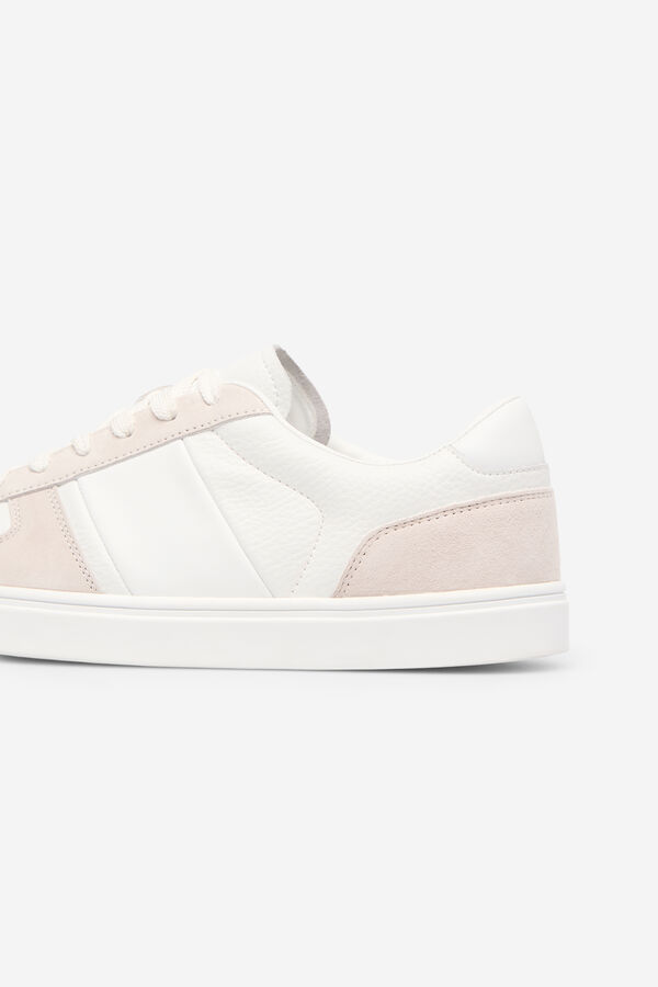 Cortefiel Tenis piel Blanco