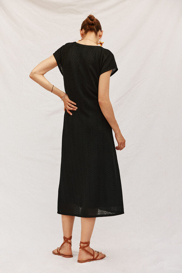 Cortefiel Vestido estructura Negro