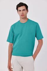 Cortefiel Camiseta b&aacute;sica Verde