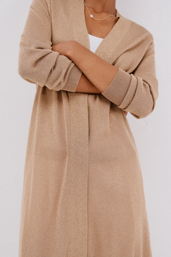 Cortefiel Su&eacute;ter de tejido fino Dorado