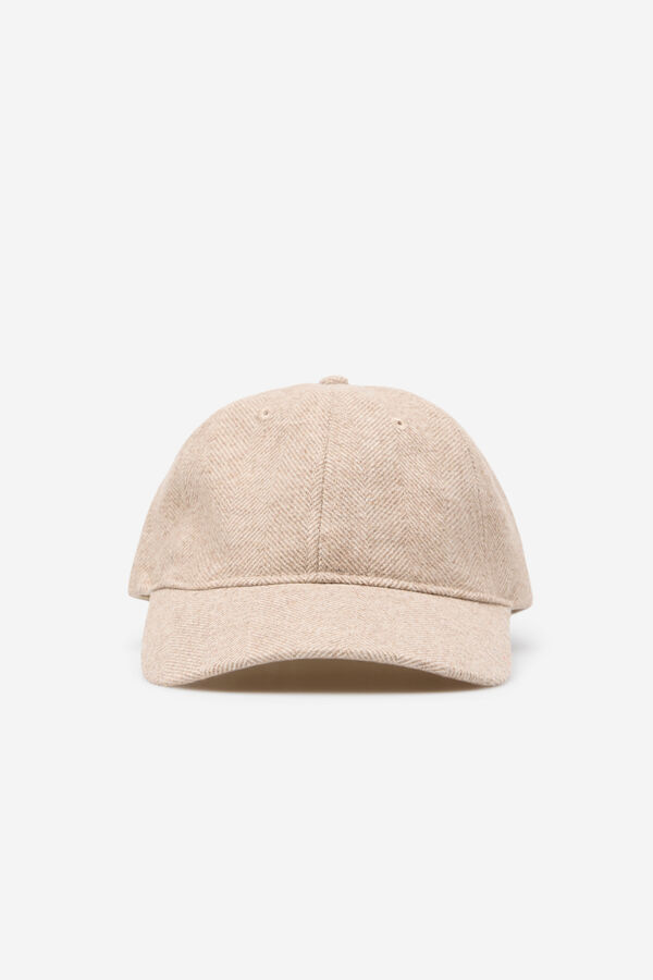 Cortefiel Gorra de espiga Beige