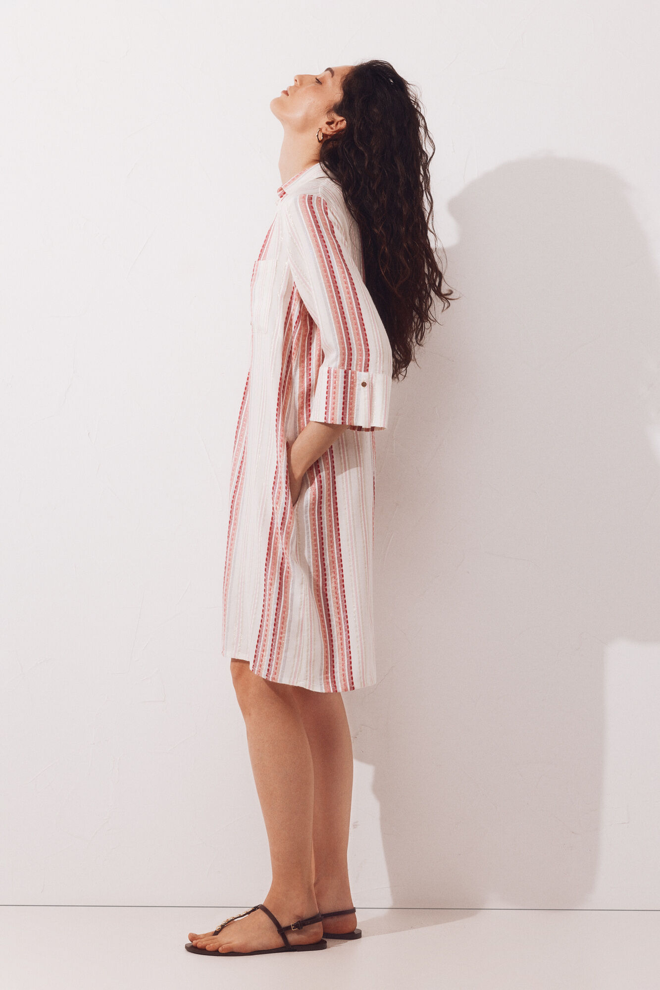 Cortefiel Caft&aacute;n camisero lurex