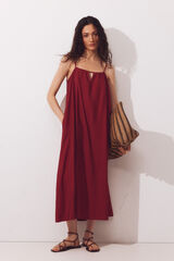 Cortefiel Vestido fluido Rojo