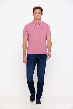 Cortefiel Polo básico Rosa