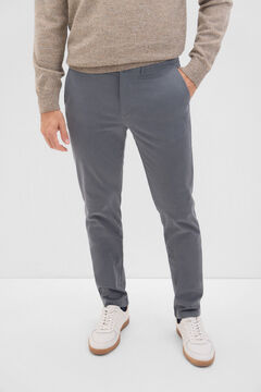 Cortefiel Pantalón chino slim fit Gris