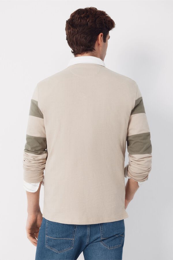 Cortefiel Polo rugby Beige