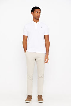 Cortefiel Polo básico Blanco