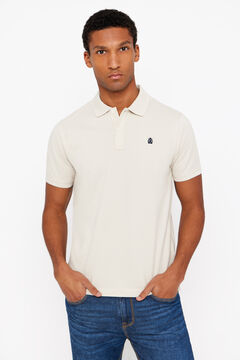 Cortefiel Polo básico Beige