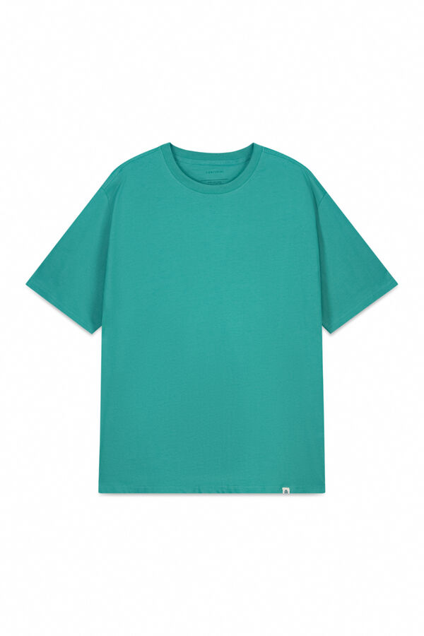 Cortefiel Camiseta b&aacute;sica Verde