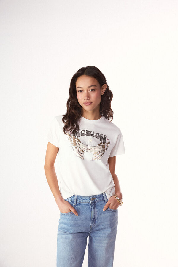 Slowlove Playera slowlove estampada Blanco