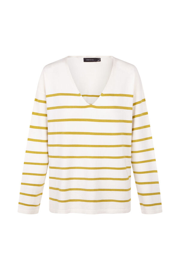 Cortefiel Suéter escote pico Multicolor