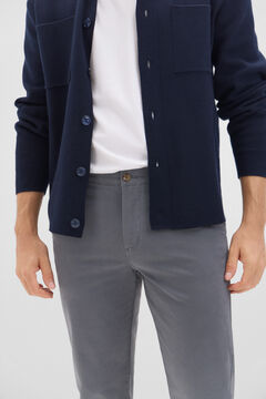 Cortefiel Pantalón chino regular fit Gris