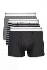 Cortefiel Pack 3 boxer punto Gris oscuro