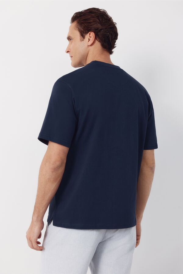 Cortefiel Camiseta b&aacute;sica Azul marino