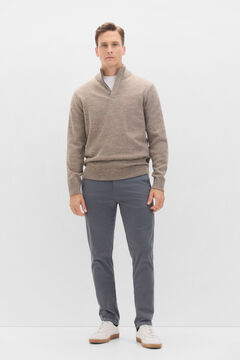 Cortefiel Pantalón chino slim fit Gris