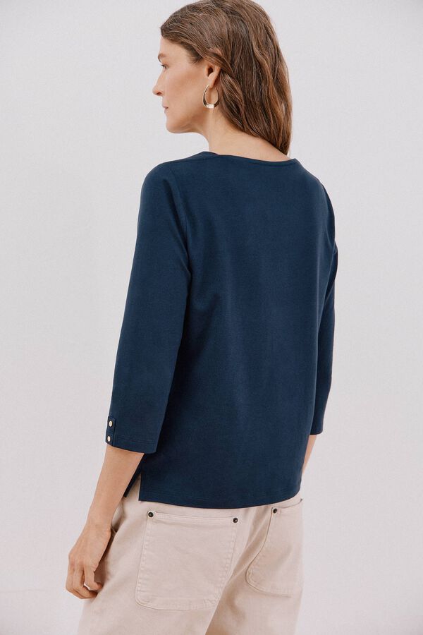 Cortefiel Playera básica barco Azul marino