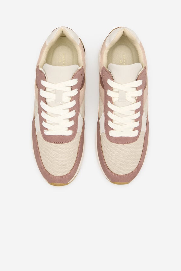 Cortefiel Tenis de suela gruesa Rosa