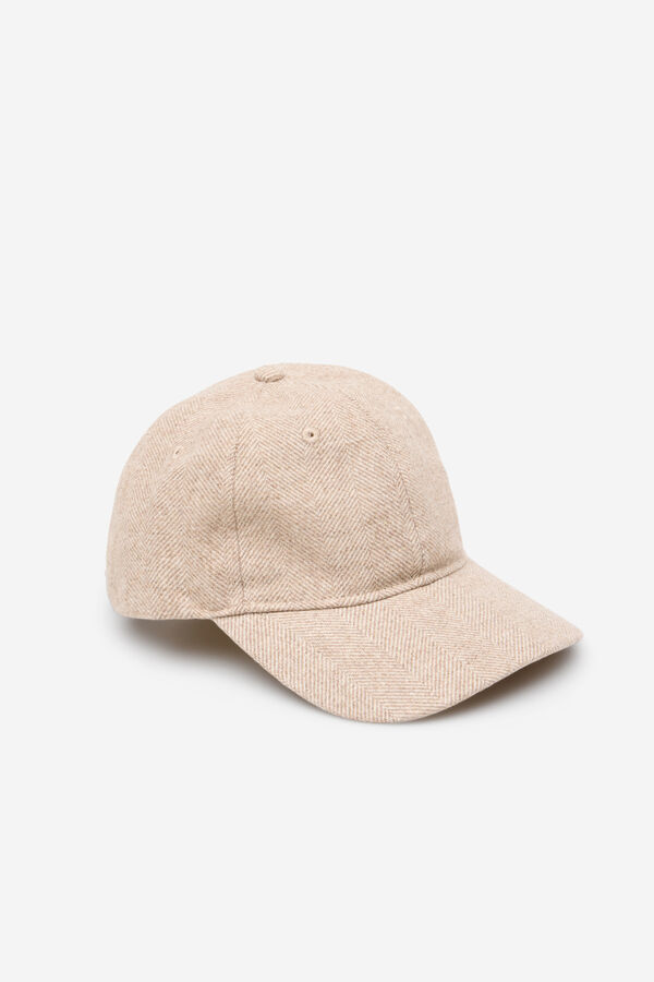 Cortefiel Gorra de espiga Beige