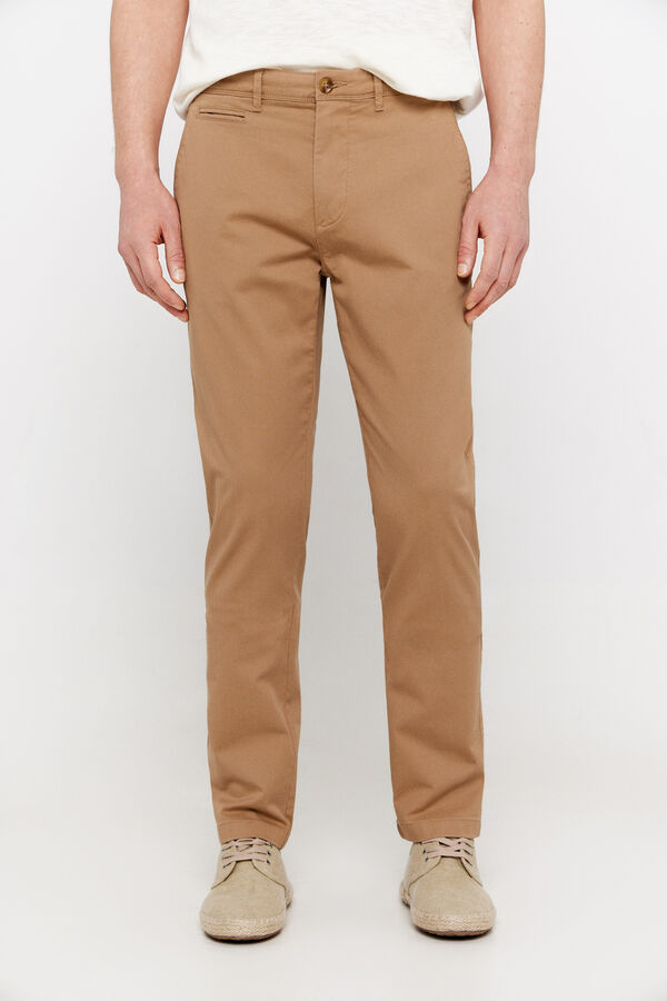 Cortefiel Pantalón chino slim fit Beige